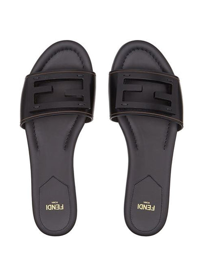 BAGUETTE LEATHER SLIDES