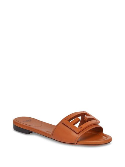 BAGUETTE LEATHER SLIDES