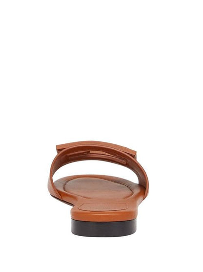 BAGUETTE LEATHER SLIDES