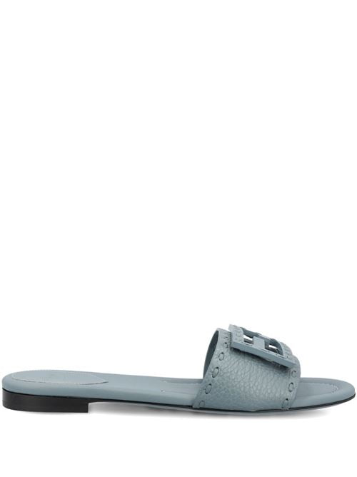 BAGUETTE LEATHER SLIDES