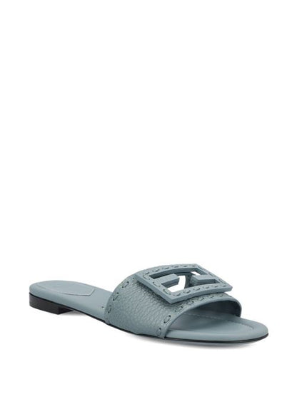 BAGUETTE LEATHER SLIDES