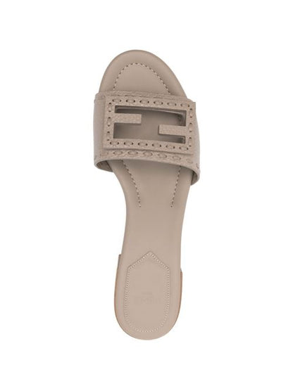 BAGUETTE LEATHER MULES