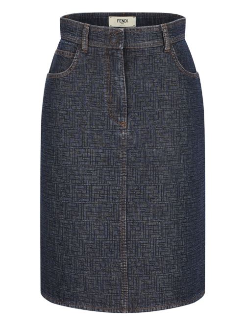 DENIM COTTON SKIRT