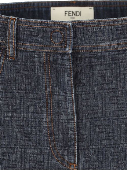 DENIM COTTON SKIRT