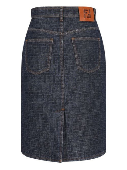 DENIM COTTON SKIRT
