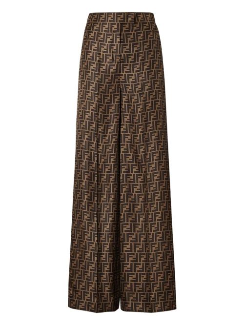 FF SILK WIDE-LEG TROUSERS
