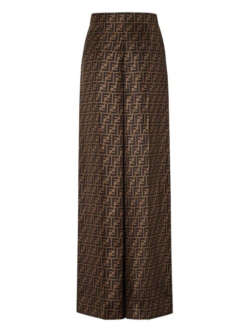 FF SILK WIDE-LEG TROUSERS