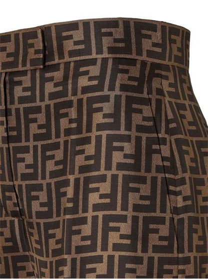 FF SILK WIDE-LEG TROUSERS