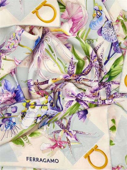 PRINTED SILK FOULARD
