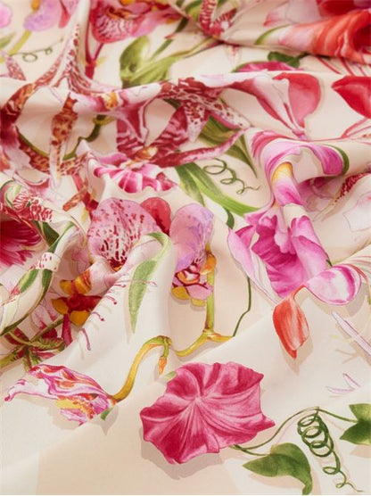 PRINTED SILK FOULARD