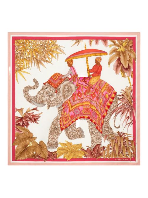 PRINTED SILK FOULARD