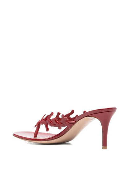 OCEAN PATENT LEATHER SANDALS