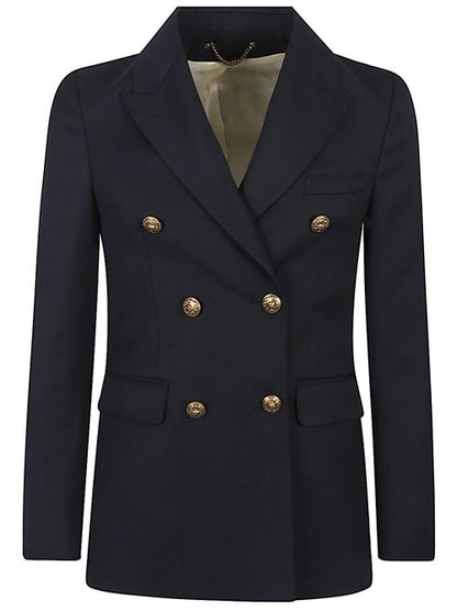 WOOL DOUBLE-BREASTED BLAZER JACKET