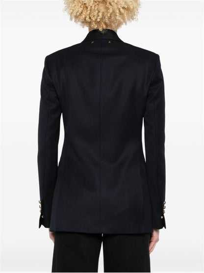 WOOL DOUBLE-BREASTED BLAZER JACKET