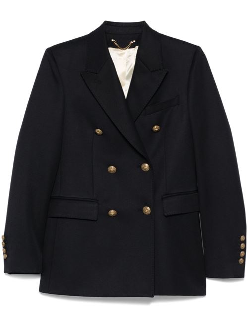 WOOL DOUBLE-BREASTED BLAZER JACKET