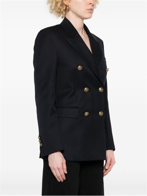 WOOL DOUBLE-BREASTED BLAZER JACKET
