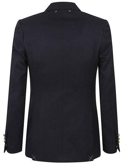 WOOL DOUBLE-BREASTED BLAZER JACKET