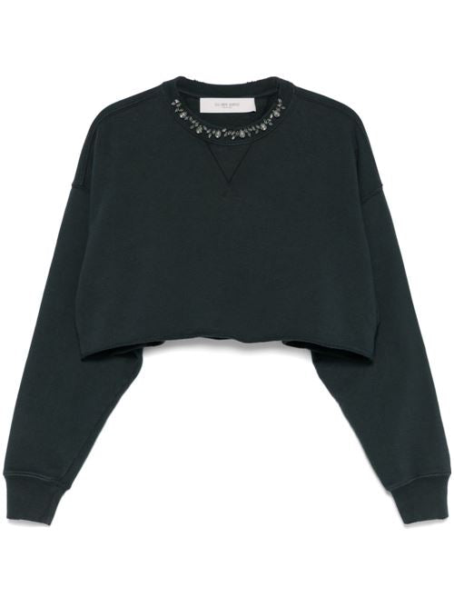 COTTON CROPPED SWEATSHIRT