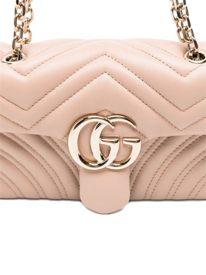 GG MARMONT LEATHER SHOULDER BAG