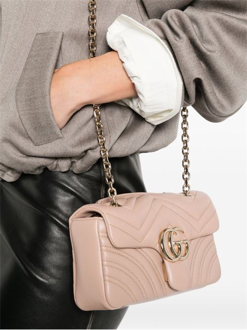 GG MARMONT LEATHER SHOULDER BAG