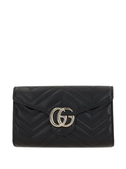 GG MARMONT LEATHER WALLET ON CHAIN