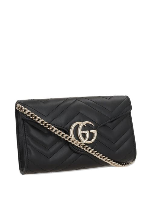 GG MARMONT LEATHER WALLET ON CHAIN