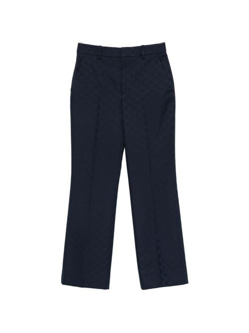 COTTON BLEND TROUSERS