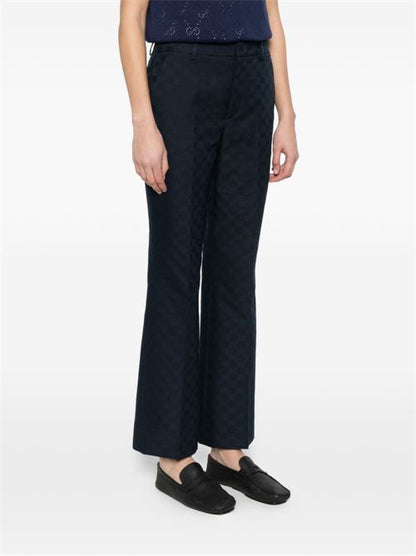 COTTON BLEND TROUSERS