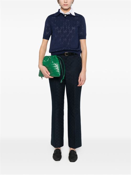 COTTON BLEND TROUSERS
