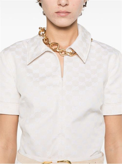 GG COTTON BLEND POLO SHIRT