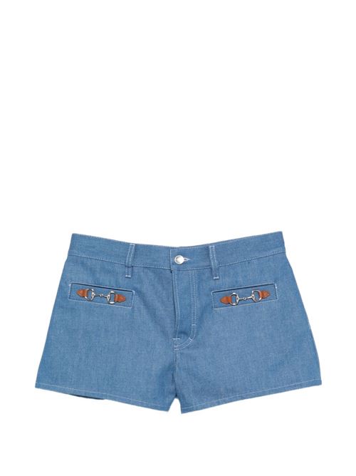 DENIM COTTON SHORTS