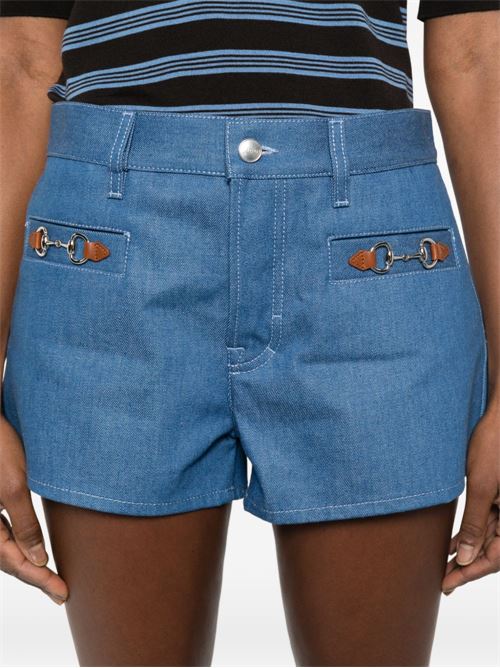 DENIM COTTON SHORTS