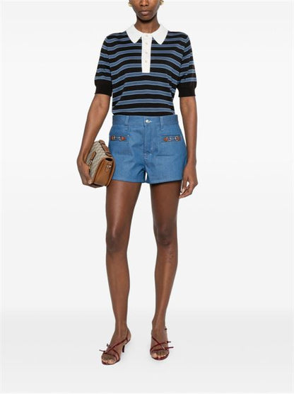 DENIM COTTON SHORTS