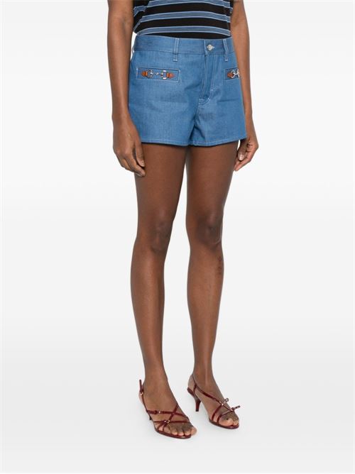 DENIM COTTON SHORTS