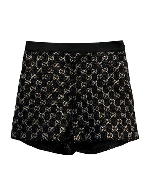 WOOL LAMÉ SHORTS