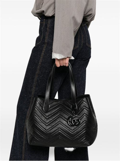 GG MARMONT LEATHER TOTE BAG