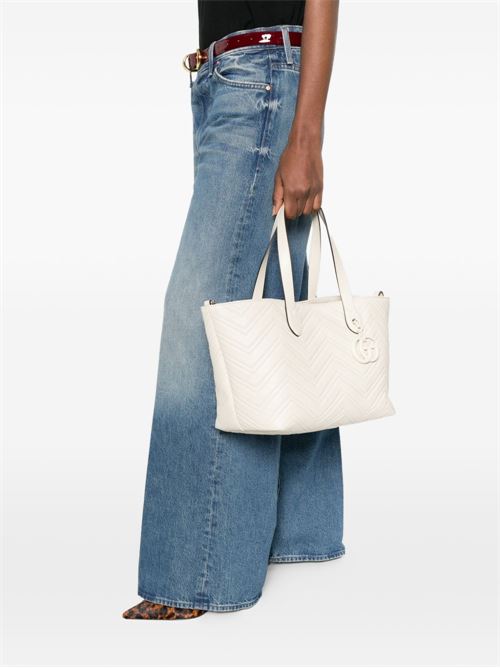 GG MARMONT LEATHER TOTE BAG