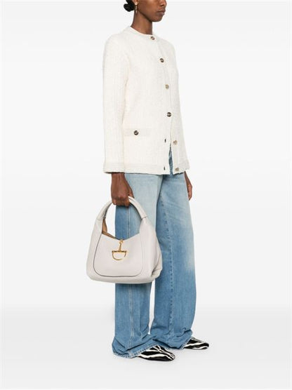 SOFTBIT LEATHER SHOULDER BAG