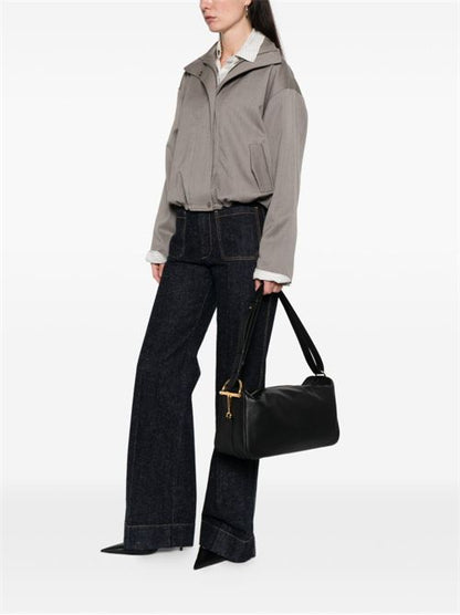 HALF HORSEBIT LEATHER SHOULDER BAG
