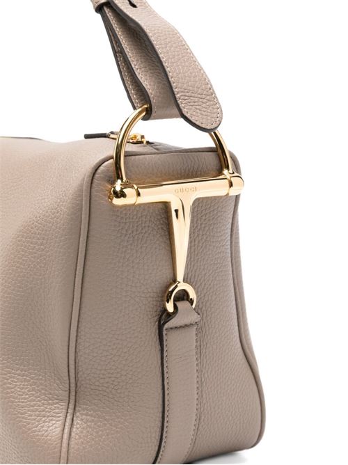 HALF HORSEBIT LEATHER SHOULDER BAG