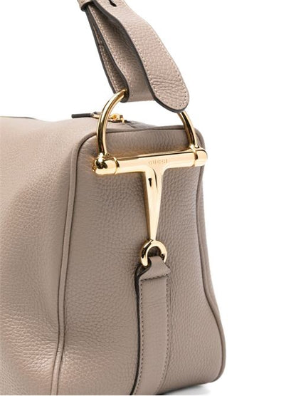 HALF HORSEBIT LEATHER SHOULDER BAG