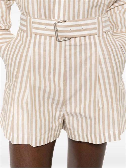ANEMONE STRIPED COTTON SHORTS