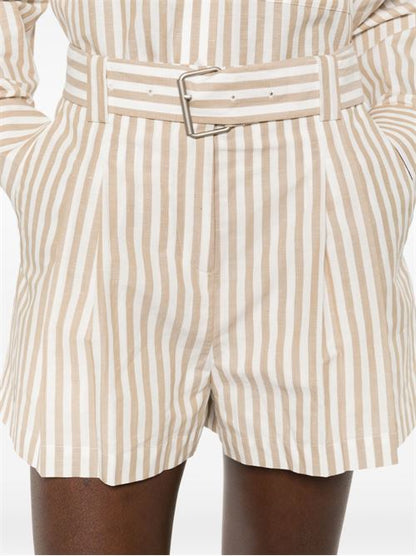 ANEMONE STRIPED COTTON SHORTS