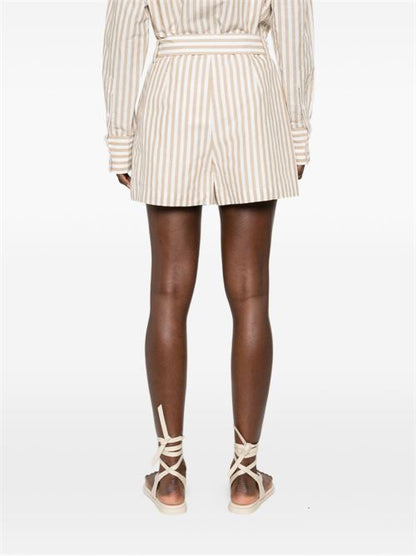 ANEMONE STRIPED COTTON SHORTS