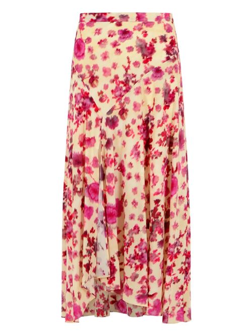 SAKURA SILK LONG SKIRT