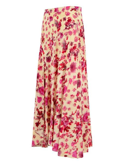 SAKURA SILK LONG SKIRT