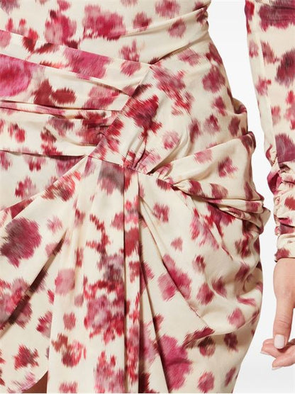 OVIA PRINTED SILK SKIRT