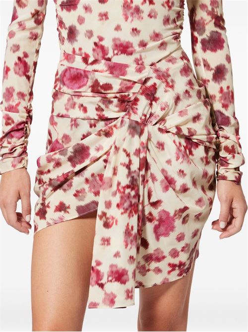 OVIA PRINTED SILK SKIRT