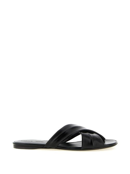 LIRIA LEATHER FLAT SANDALS