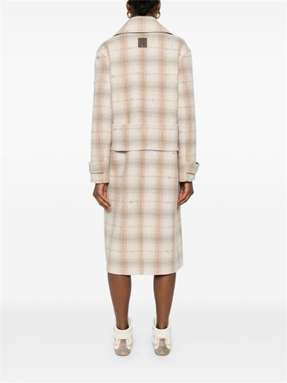 WOOL AND CASHMERE DOUBLE-BREASTED COAT